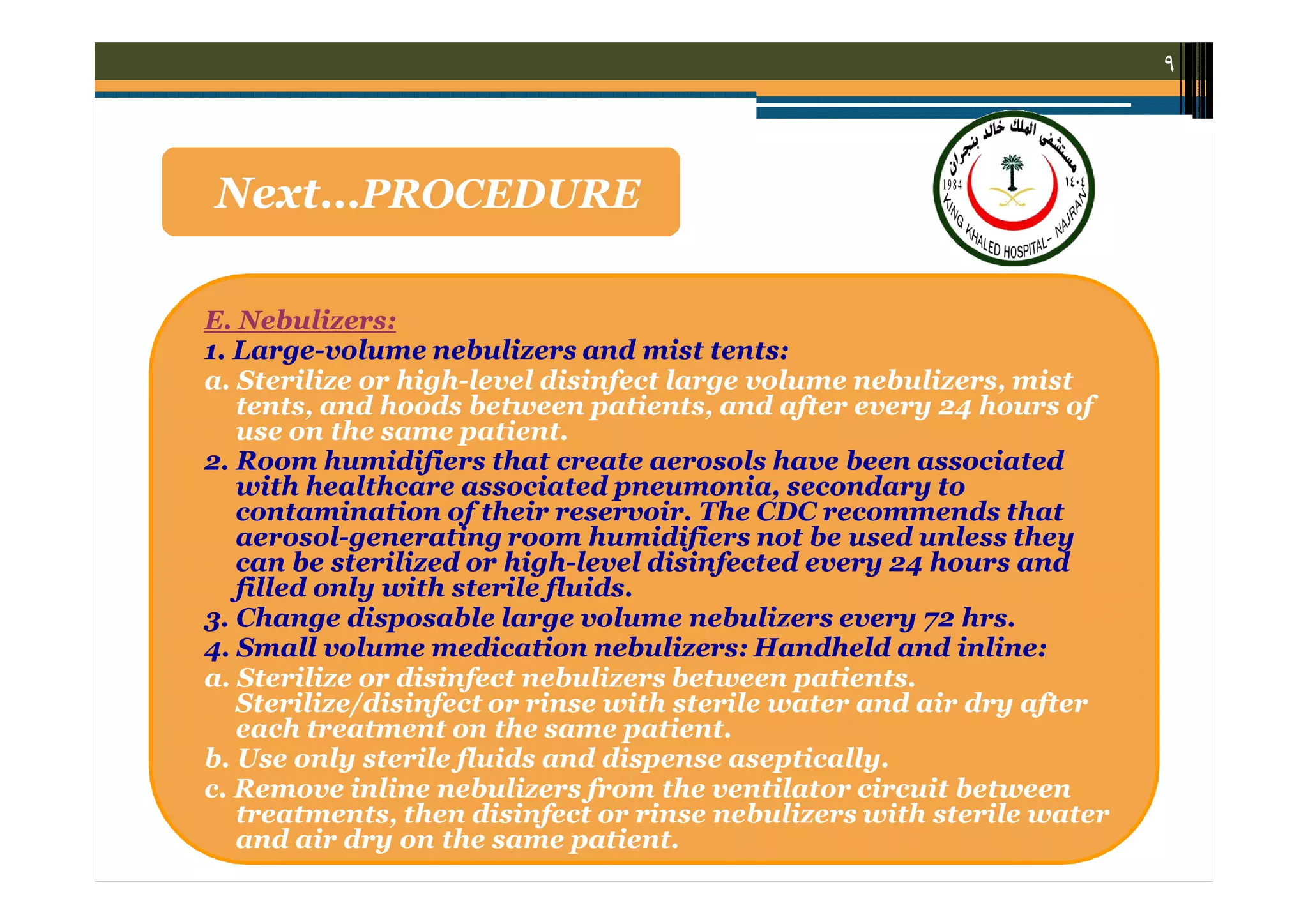 Infection Control Guidelines for Respiratory Therapy Services ...