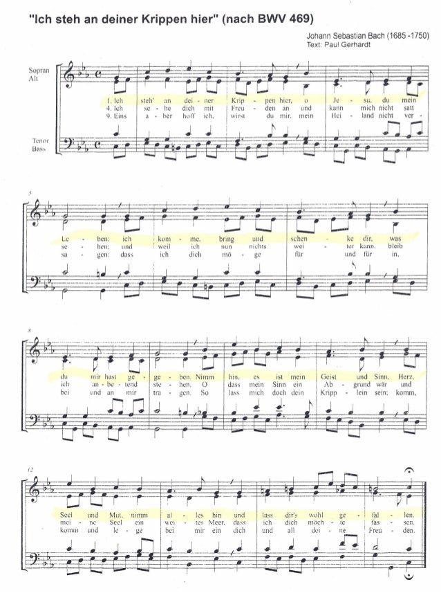 Ich steh an deiner krippen hier