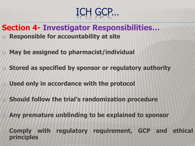 ICH GCP | PPT
