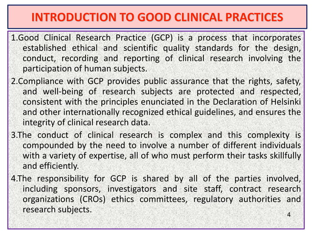 ICH GCP guidelines | PPTX