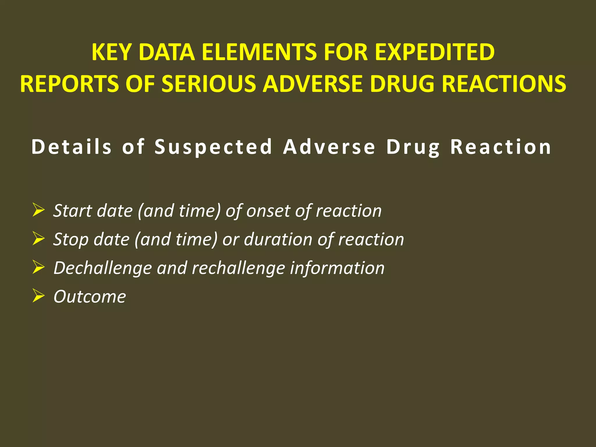 Newly completed animal study STANDARDS FOR EXPEDITED REPORTINGReporting Time FramesFatal or Life-Threatening Unexpected ADRShould be notified  as soon as possible but no later than 7 calendar days after first knowledge by the sponsor