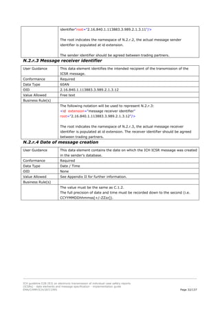 ICH E2B specifications in pharma industry | PDF