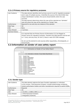 E2b R3 ICH E2B specifications in pharma industry | PDF