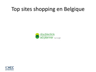 Top sites shopping en Belgique
 
