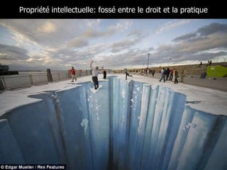 Propriété intellectuelle: fossé entre le droit et la pratique
 