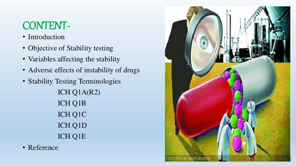 Ich guideline for stability testing