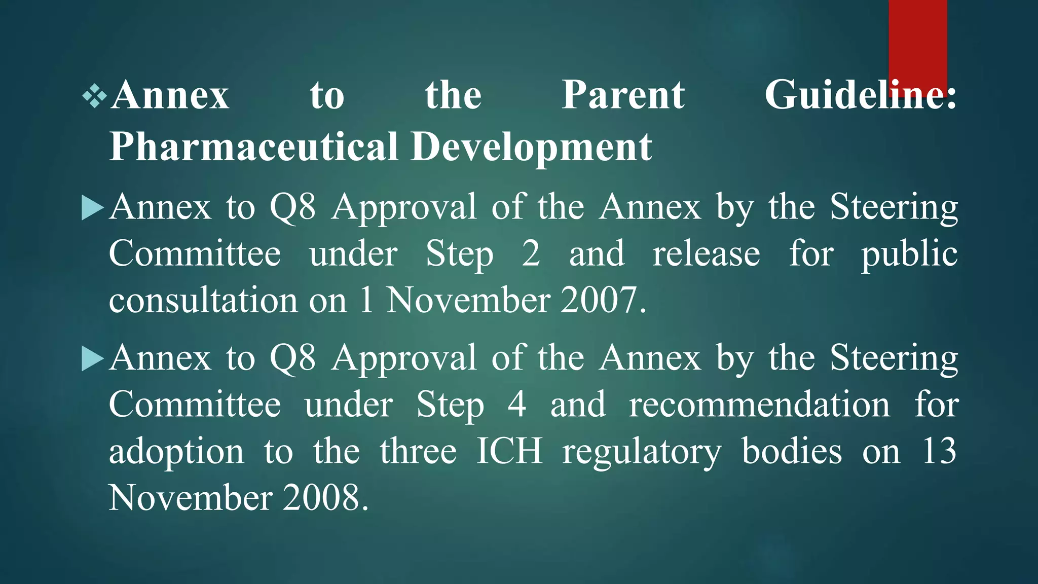 ICH guidelines | PPTX