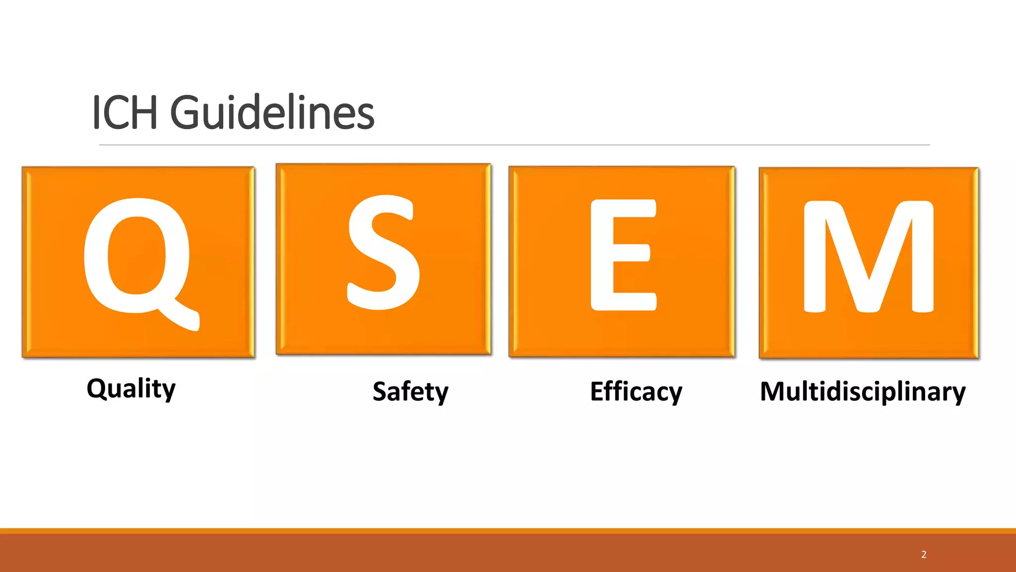 Ich international conference on harmonization guidelines pptx