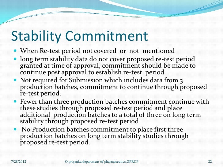 Ich guidelines for stability studies 1