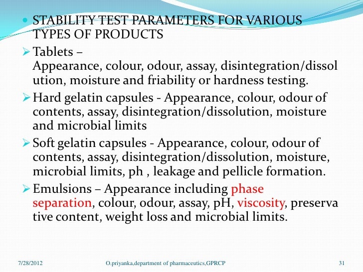 Ich guidelines for stability studies 1