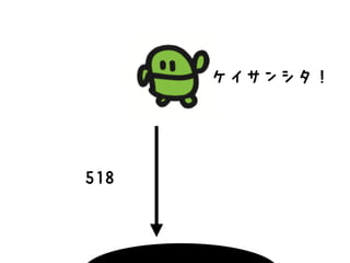 518 
ケイサンシタ！ 
 