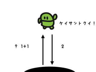 ? 1+1 
ケイサントクイ！ 
2 
 