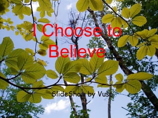 SlideShow by Vusa I Choose to Believe 