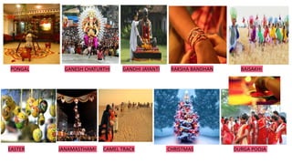 PONGAL GANESH CHATURTHI GANDHI JAYANTI RAKSHA BANDHAN BAISAKHI
EASTER JANAMASTHAMI CAMEL TRACK CHRISTMAS DURGA POOJA
 