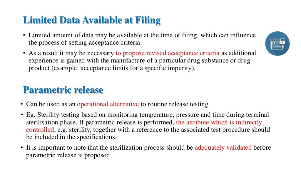 ICH Q6A Specifications by Chandra Mohan