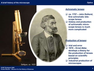 Van LeeuwenhoekA brief history of the microscopeAntoni Van Leeuwenhoek  first ‘microscope’ suitable for scientific      purposes