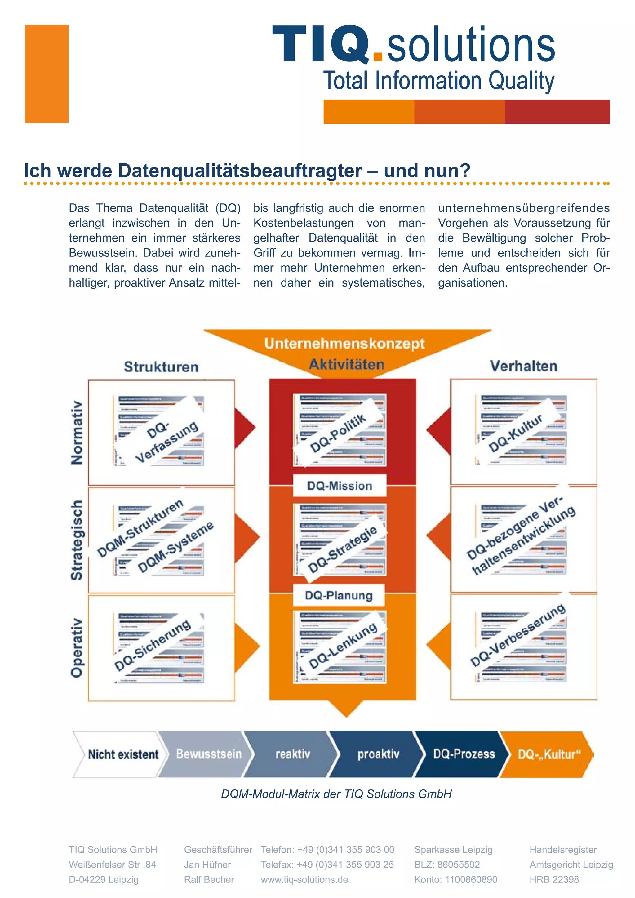 Ich werde Datenqualitätsbeauftragter - und nun?
