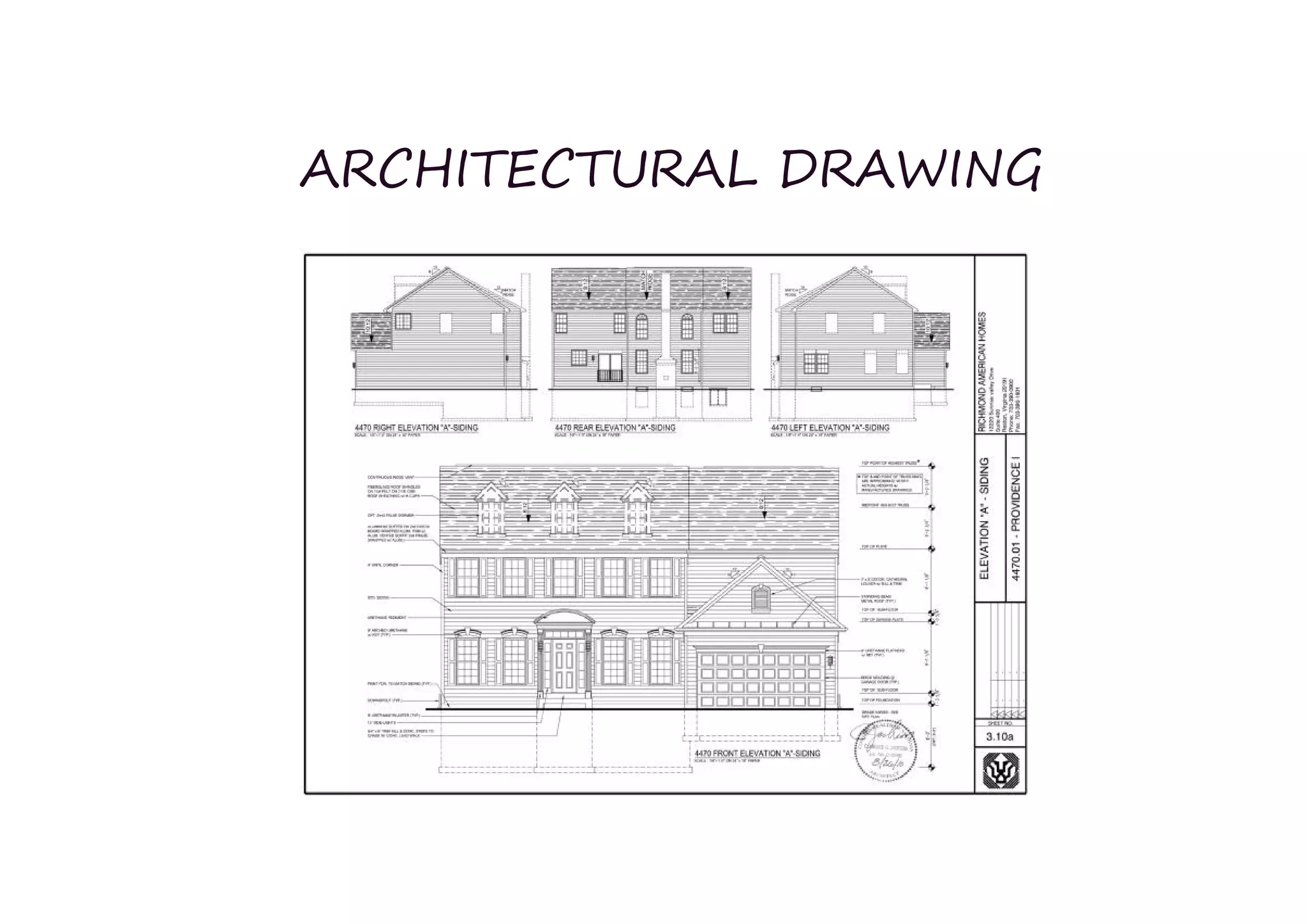 ARCHITECTURAL DRAWING