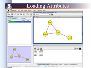 32
Loading Attributes
• Loading attributes
– Use import attribute from table
• The Data Panel
 