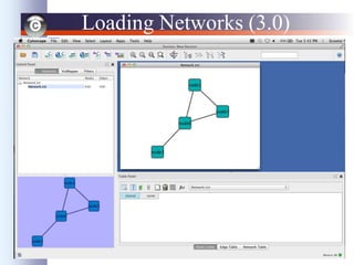 42
Loading Networks (3.0)
• Conceptually the same as 2.8
– Use import network from table:
• Excel file
• Comma or tab delimited text
• …but
– Must specify if you want a new network collection
(tree)
– If not, you need to specify the join column
 