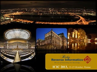 ICIC 2013, 13-15 October, Vienna

 