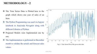Research Paper Presentation on Retail Sales Forecasting | PPTX