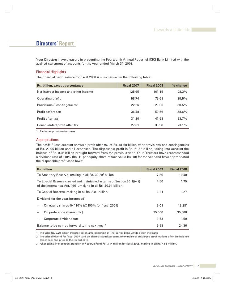icici bank research report