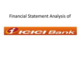 Financial Statement Analysis of
 