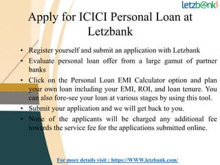 icici wedding loan emi calculator
