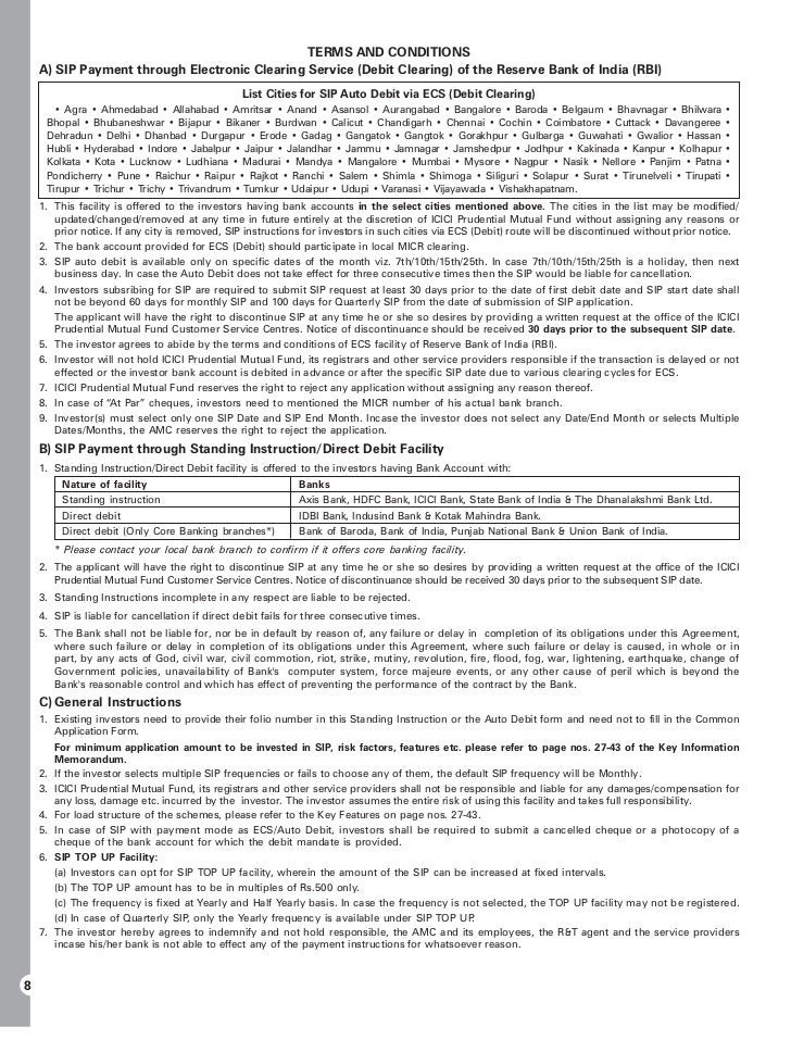debit icici form auto prudential with form kim Icici mutual fund common application debit icici form auto prudential with form kim Icici mutual fund common application