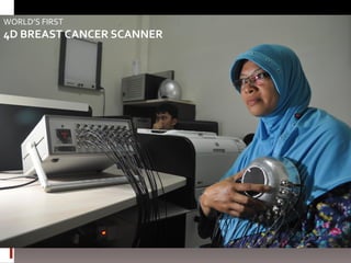 WORLD’S FIRST
4D BREAST CANCER SCANNER
 