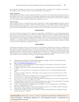 A Survey to Augment Energy Efficiency of Mobile Devices in Cloud ...