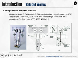 a novel design of variable stiffness linkage with distributed leaf ...