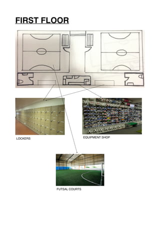 FIRST FLOOR
LOCKERS
FUTSAL COURTS
EQUIPMENT SHOP
 