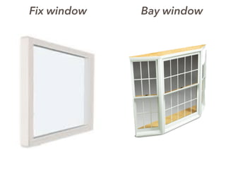 Fix window Bay window
 