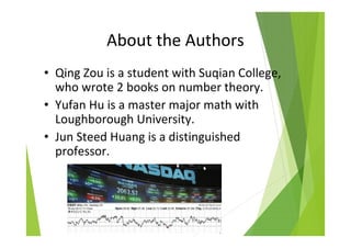 Jun Hu Math Complex Hurst for Stock | PDF
