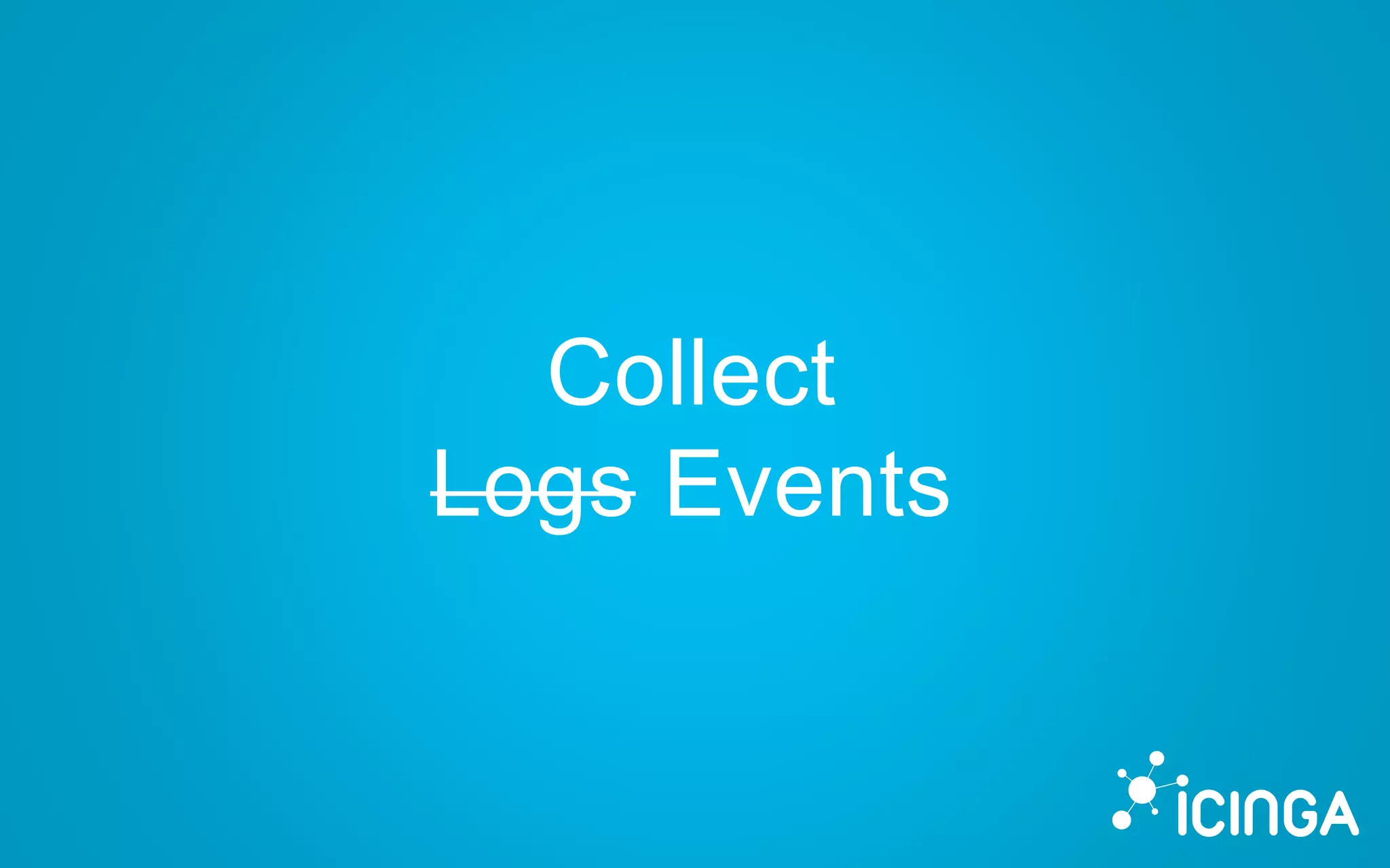 Collect
Logs Events
 