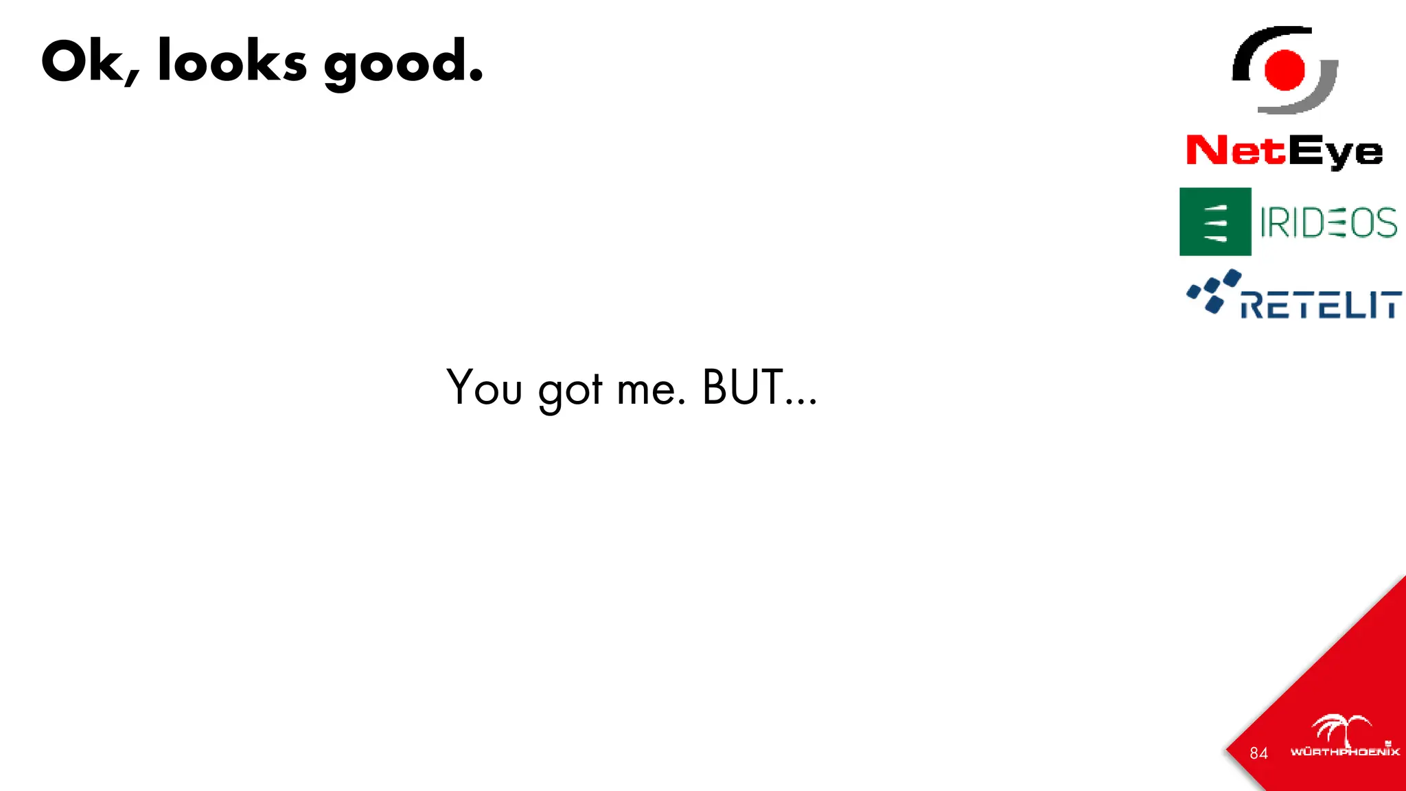 84
Ok, looks good.
You got me. BUT...
 
