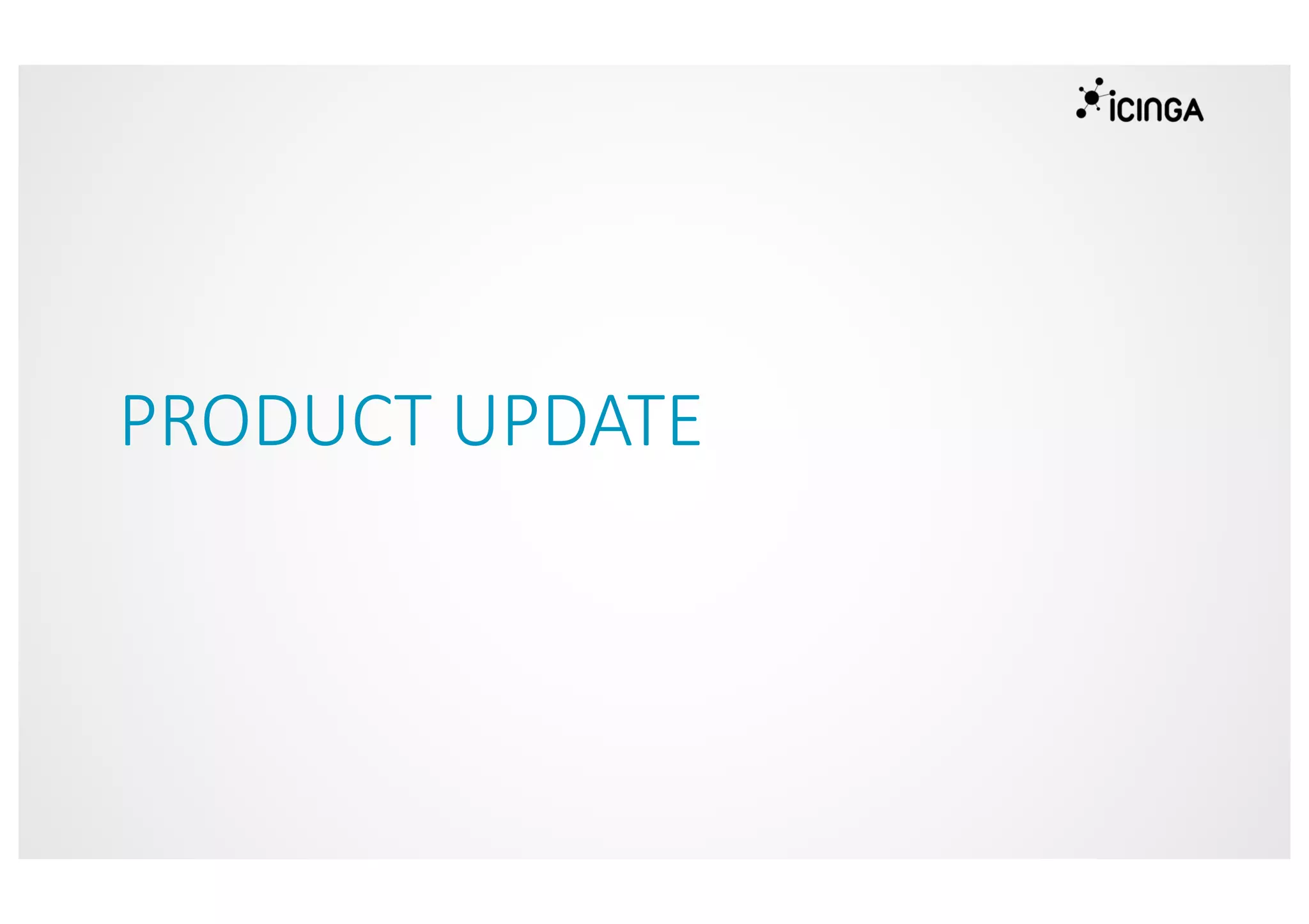 PRODUCT UPDATE
 
