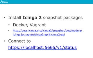 Icinga 2 API @ Icinga Camp Portland at Puppetlabs