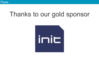 Thanks to our gold sponsor
 