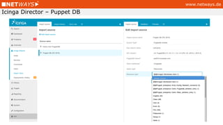 www.netways.de
Icinga Director – Puppet DB
 