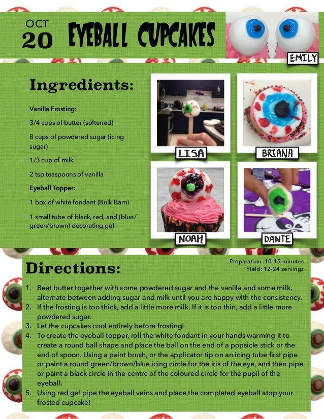 Icing Recipe October 20 2015