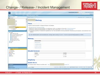 Change- / Release- / Incident Management




19.05.2011   © TEAM - Ihr Partner für IT    39
 
