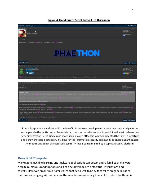 Icit analysissignaturebasedmalwaredetectionisdead