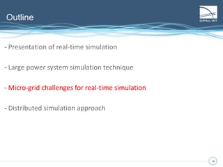 14
Presentation of real-time simulation
14
How does real-time simulation work?
 