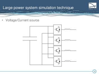 25
Large power system simulation technique
25
• Voltage/Current source
 