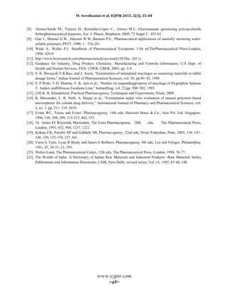 AN OVERVIEW ON NATURAL POLYMERS AS PHARMACEUTICAL EXCIPIENT | PDF
