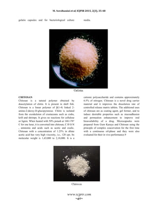 AN OVERVIEW ON NATURAL POLYMERS AS PHARMACEUTICAL EXCIPIENT | PDF