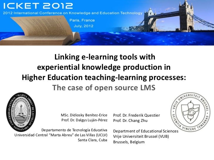 Linking elearning tools with experiential knowledge production in H…
